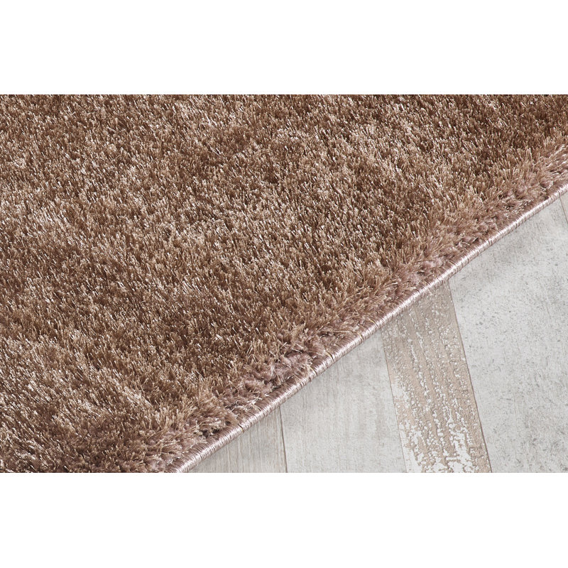 Cynithia Solid Colour Shag Indoor / Outdoor Area Rug, Rectangle 60cm x 110cm