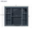 Meuble-lavabo 36 po avec lavabo supérieur, armoire à miroir bleu royal, armoire de rangement moderne avec 2 portes à fermeture douce et 2 tiroirs, meuble-lavabo simple