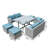 Grose 7-Piece Aluminum and Wicker Outdoor Dining Set-1366709158