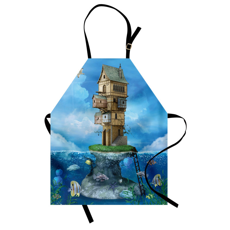 No Pattern Bib Apron