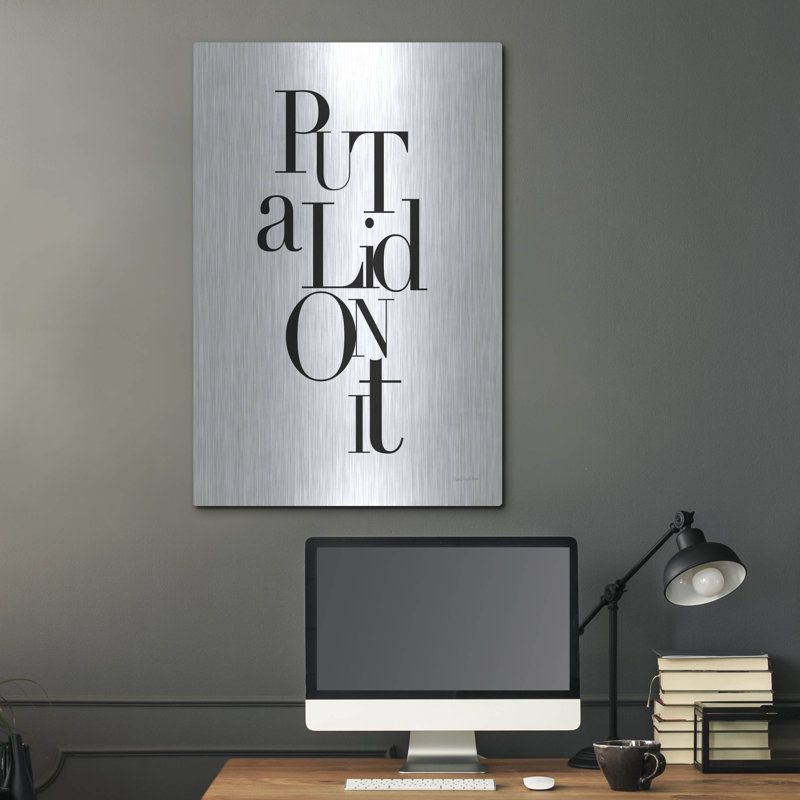 «Put A Lid» par Mercedes Lopez, art mural en métal Charro, 24 po x 36 po, H 36 po x l 24 po