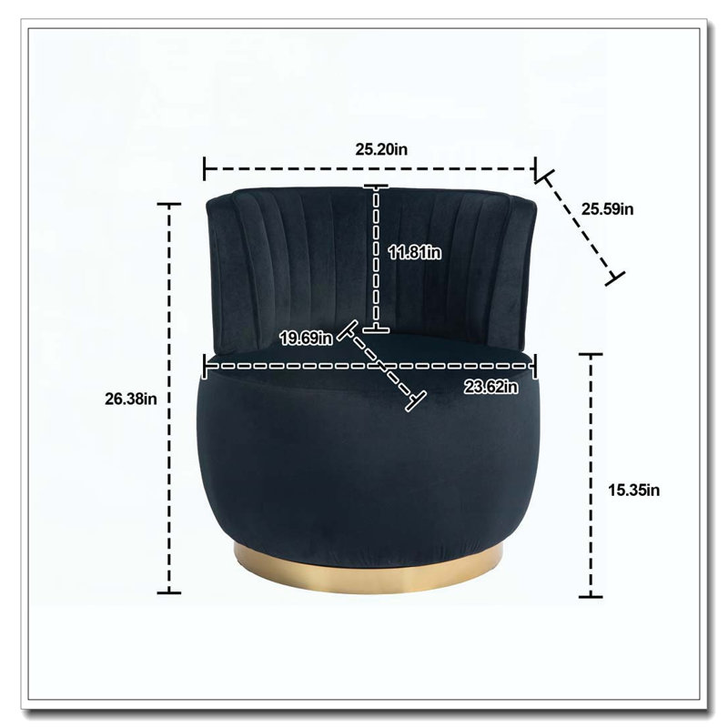 Fauteuil d'appoint pivotant à 360 degrés Cuddle Barrel