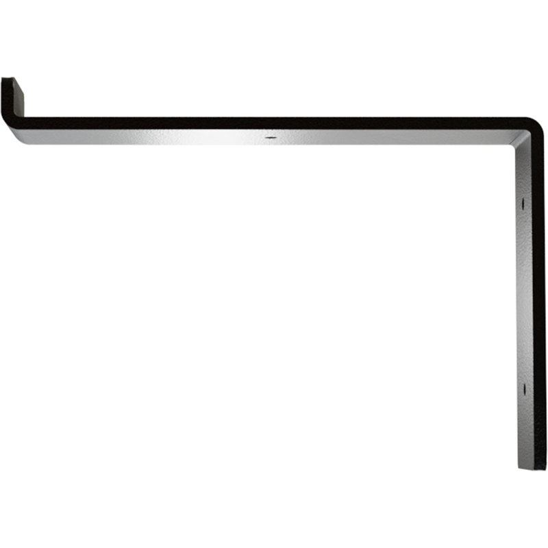 Hammered Dark Bronze Steel Truss Shelf Bracket, 7.25" x 10"