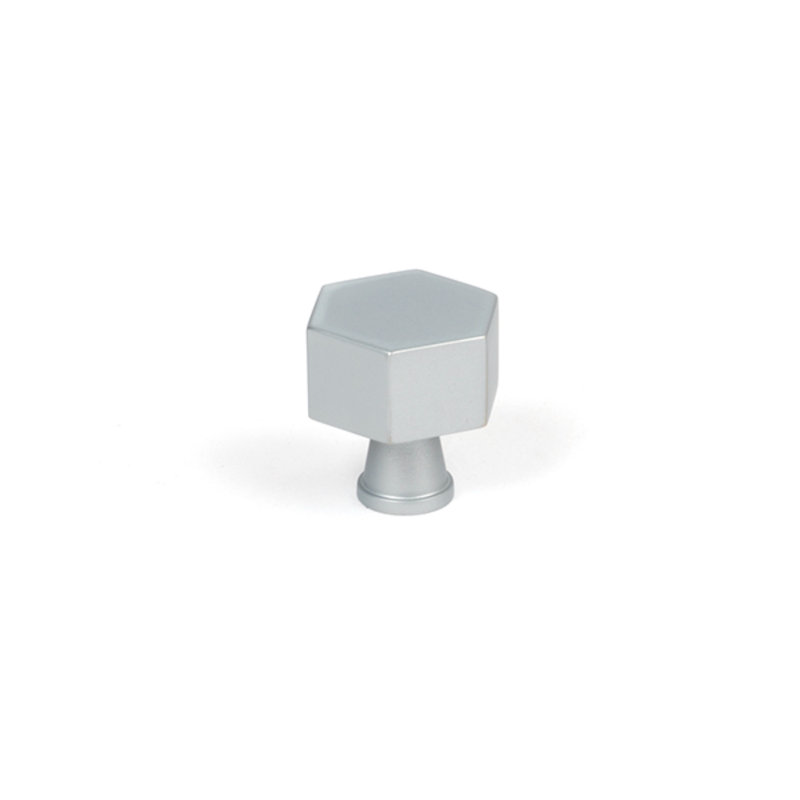 Geometric Knob, 2.5 cm, Satin Chrome