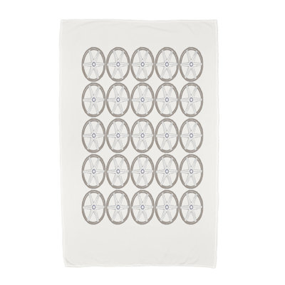 Serviette de bain à imprimé géométrique Aksel