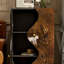 Armoire d'appoint en bois massif Vintage Abstract Cat