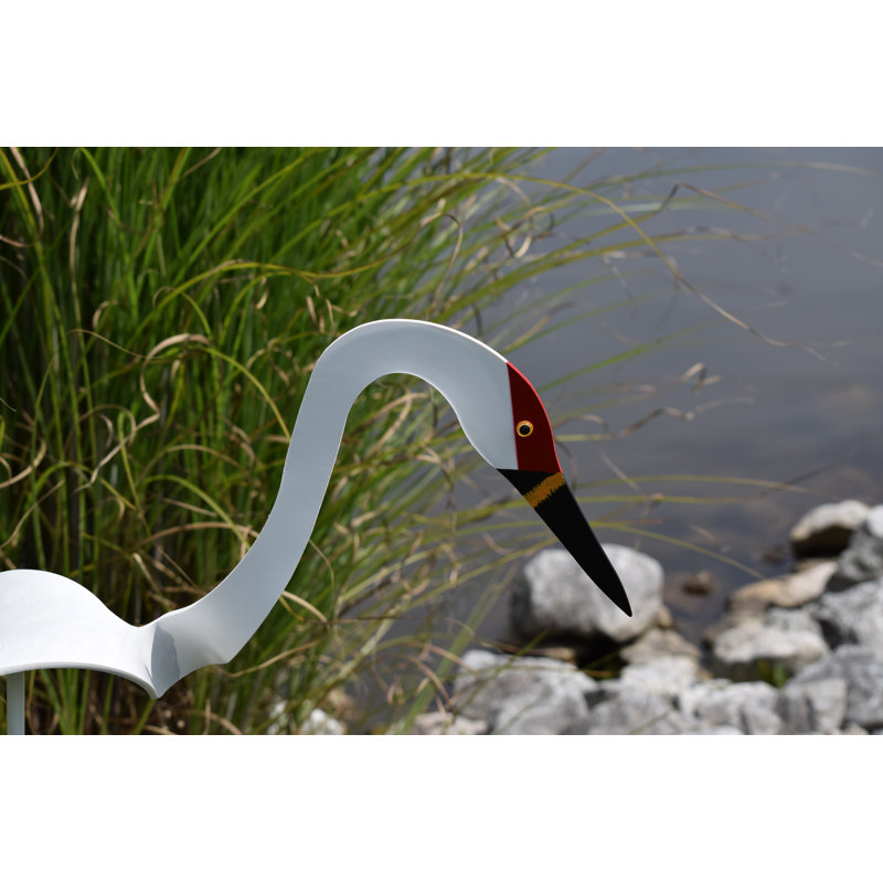 Art de jardin whooping grues