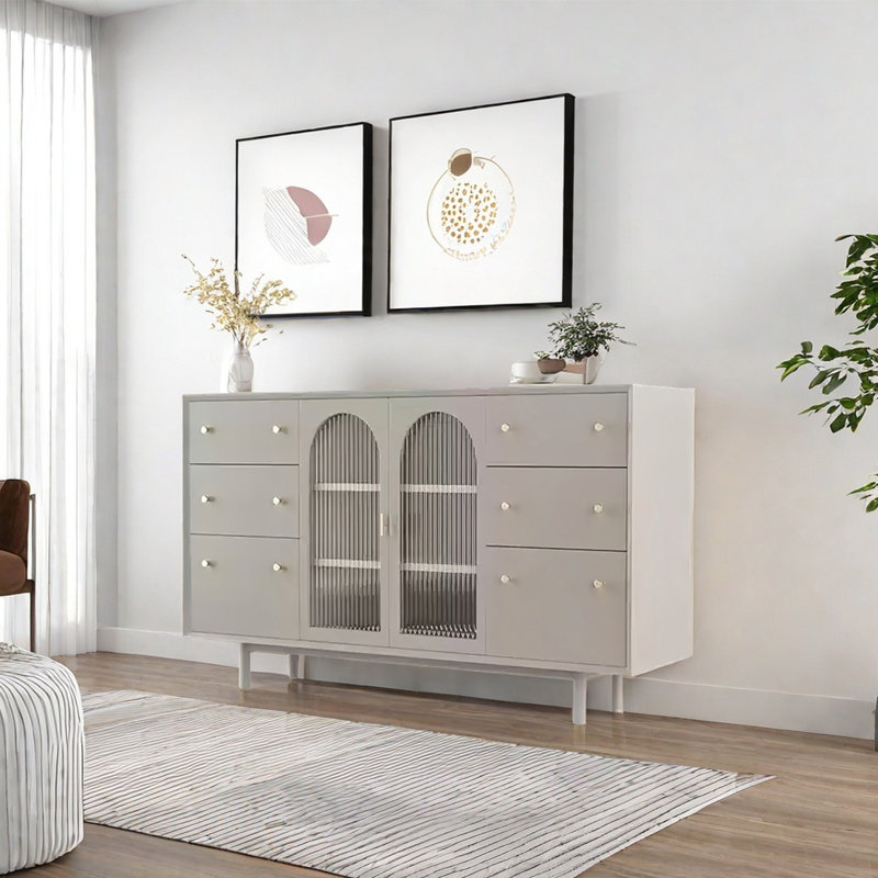 Buffet moderne et minimaliste, Abricot