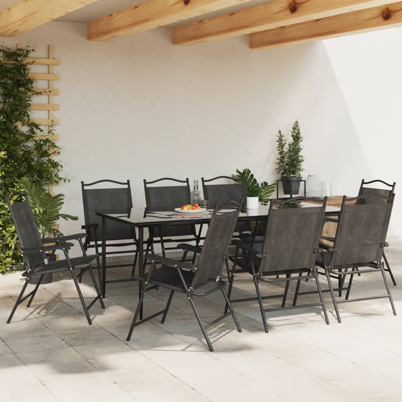 Sling Garden Chair With Cushion Folding Chair Set