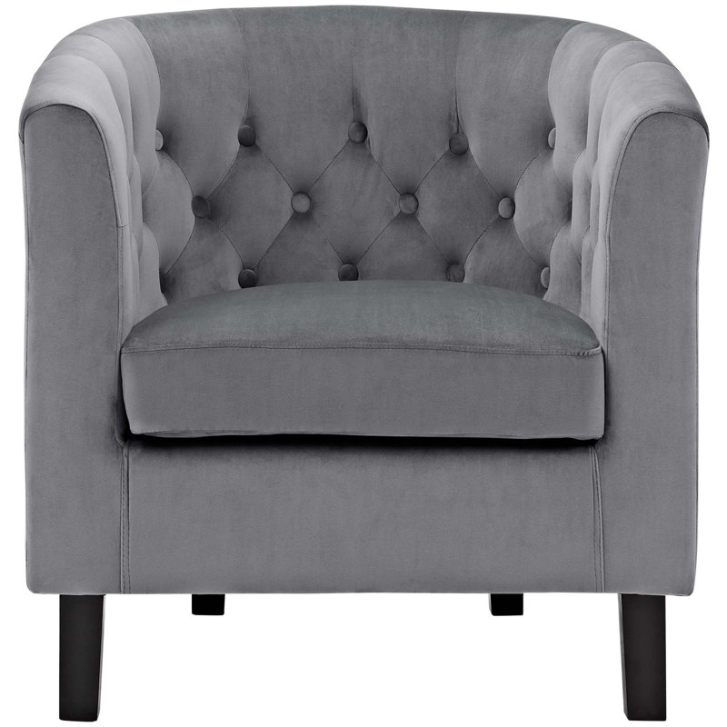 Modway Prospect Upholstered Armchair, Gray