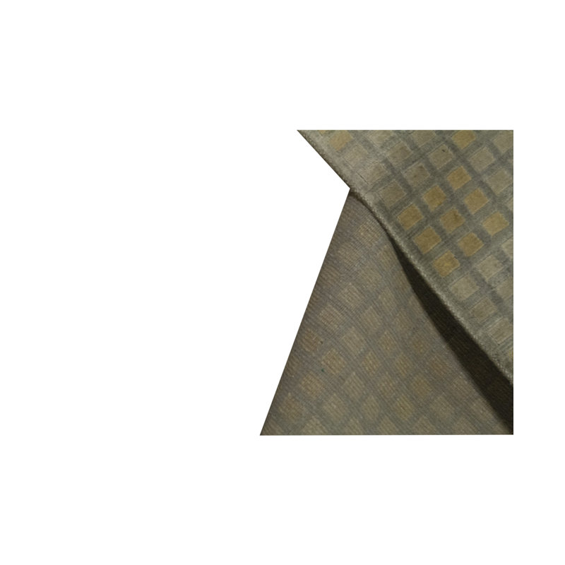 Tapis vert clair et doré de haute qualité noué à la main