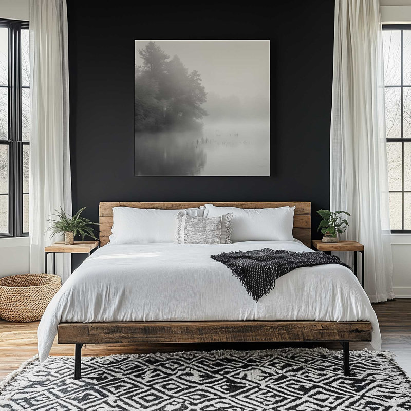 Impression sur toile «Misty Enigma», Toile tendue, H 12 po x l 12 po x P 1,25 po, 1