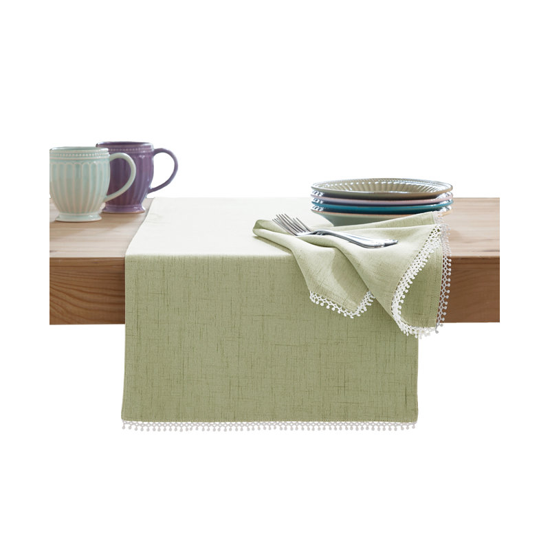Lenox French Perle Runner, Pistachio, 90" Rectangle