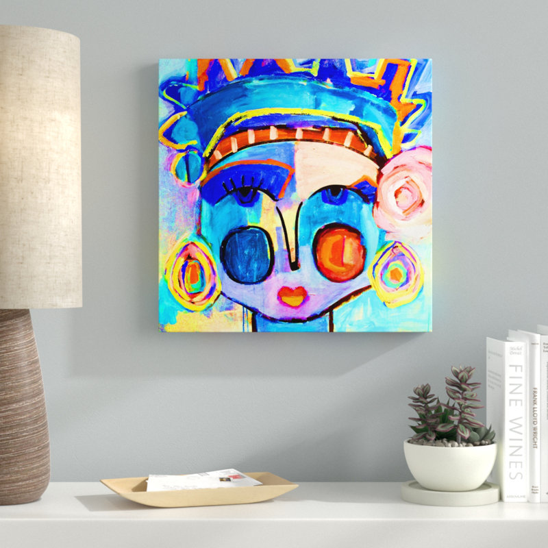 « miss liberty rad », reproduction d’art sur toile tendue, H 18 po x l 18 po x P 1,5 po