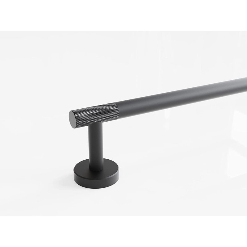 Ensemble de quincaillerie de salle de bain 4 pièces, Noir mat moleté