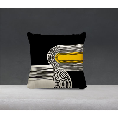 Cassie Abstract Outdoor Reversible Throw Pillow