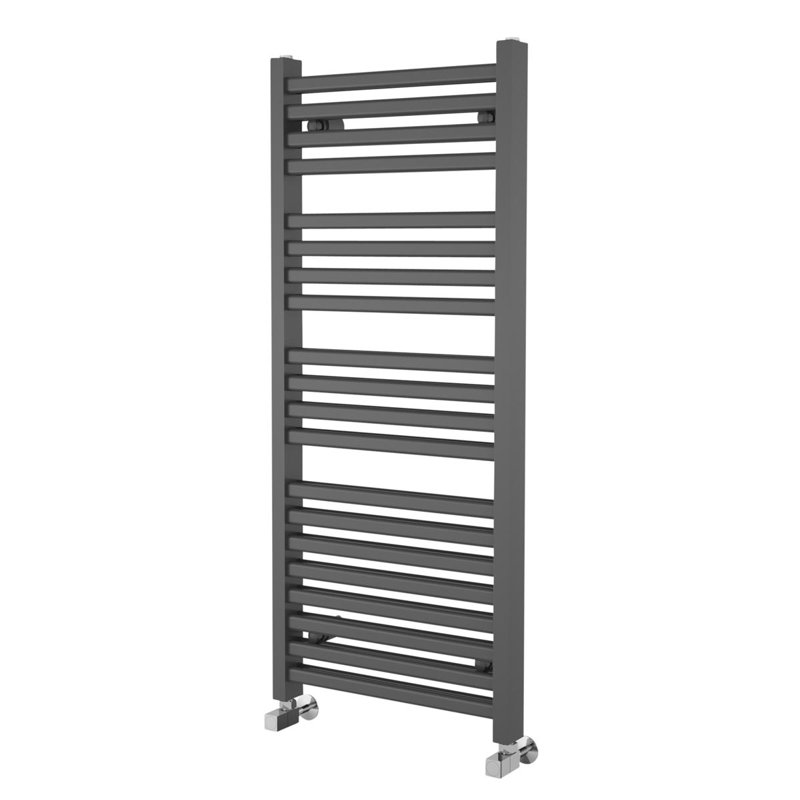 Trang Straight Towel Rail Heated Towel Rails, Anthracite, 1200mm H x 500mm W