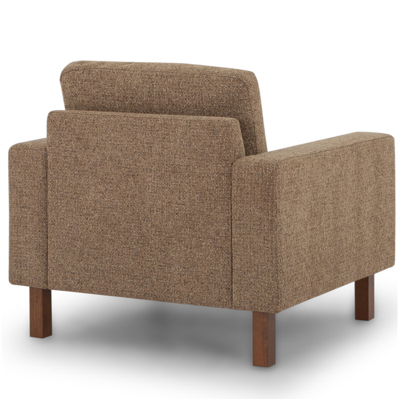 Lobos Upholstered Armchair, Chocolate Chenille