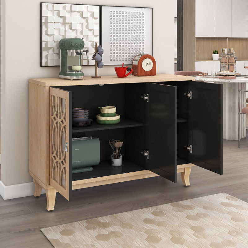 Buffet 47,46 po Deantwan, Bois naturel délavé
