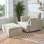 Chaise de lecture avec accoudoirs avec repose-pieds