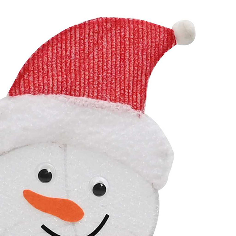  Lighted Snowman Family 3 Pcs Warm White Polyester