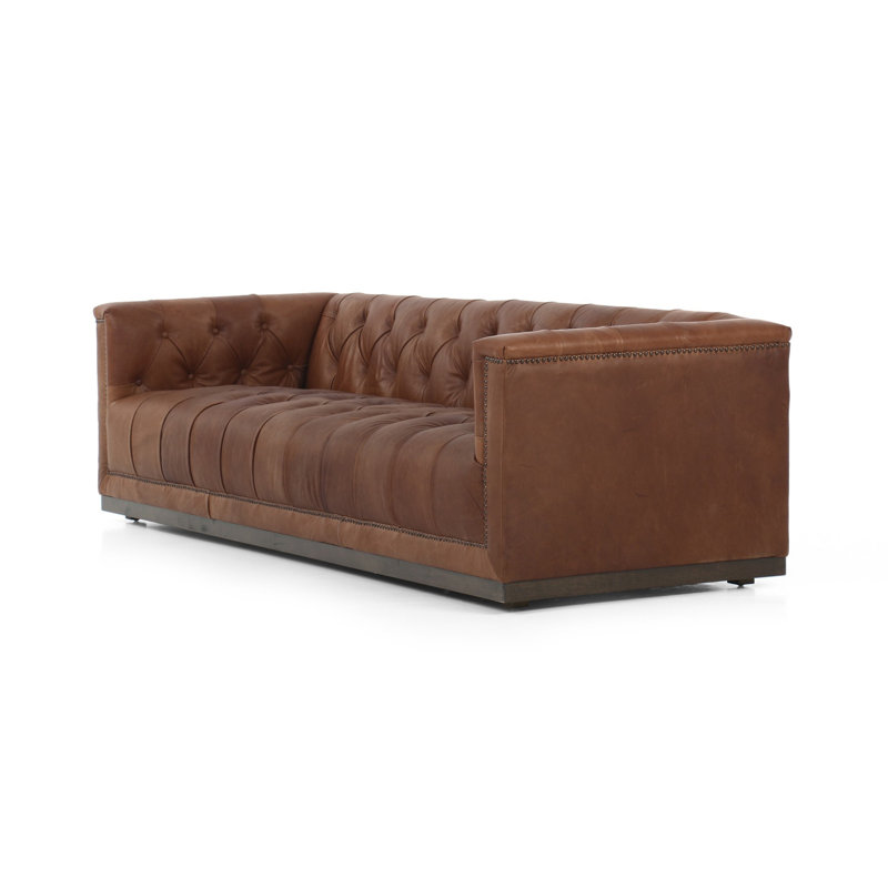 Maxx Sofa, Heirloom Sienna Genuine Leather