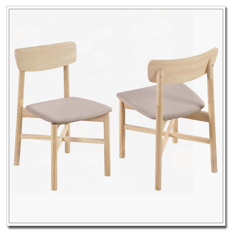 Chaise d'appoint en bois, Blanchies
