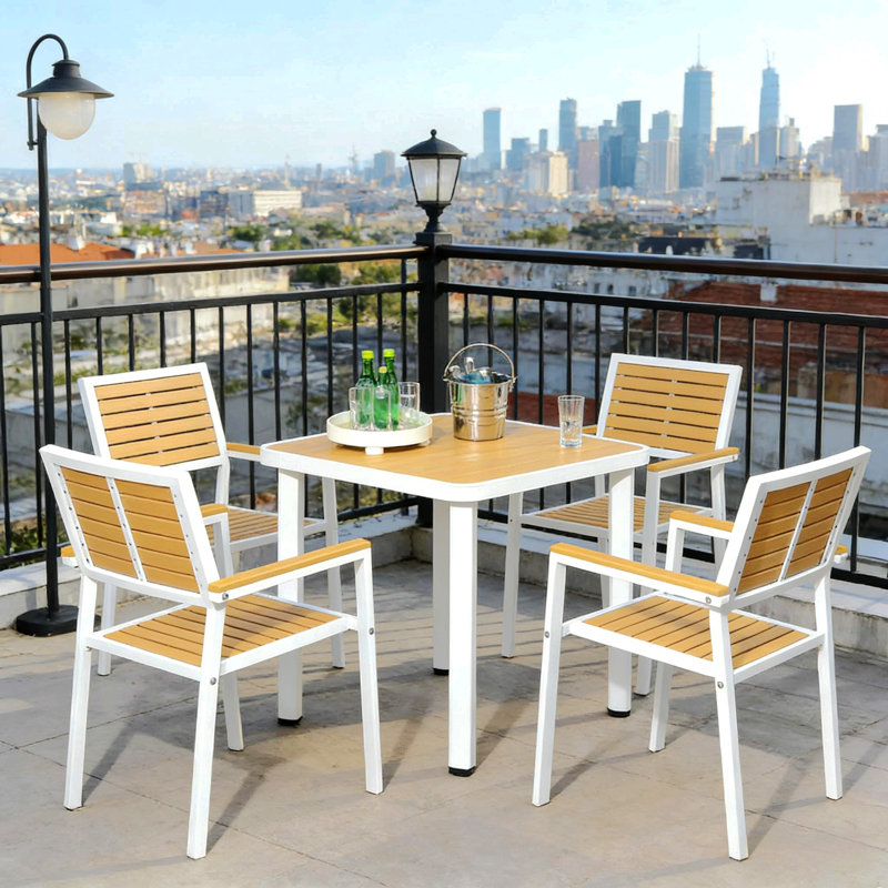 Outdoor Dining Furniture Set,5Pc Patio Table And Chairs Set