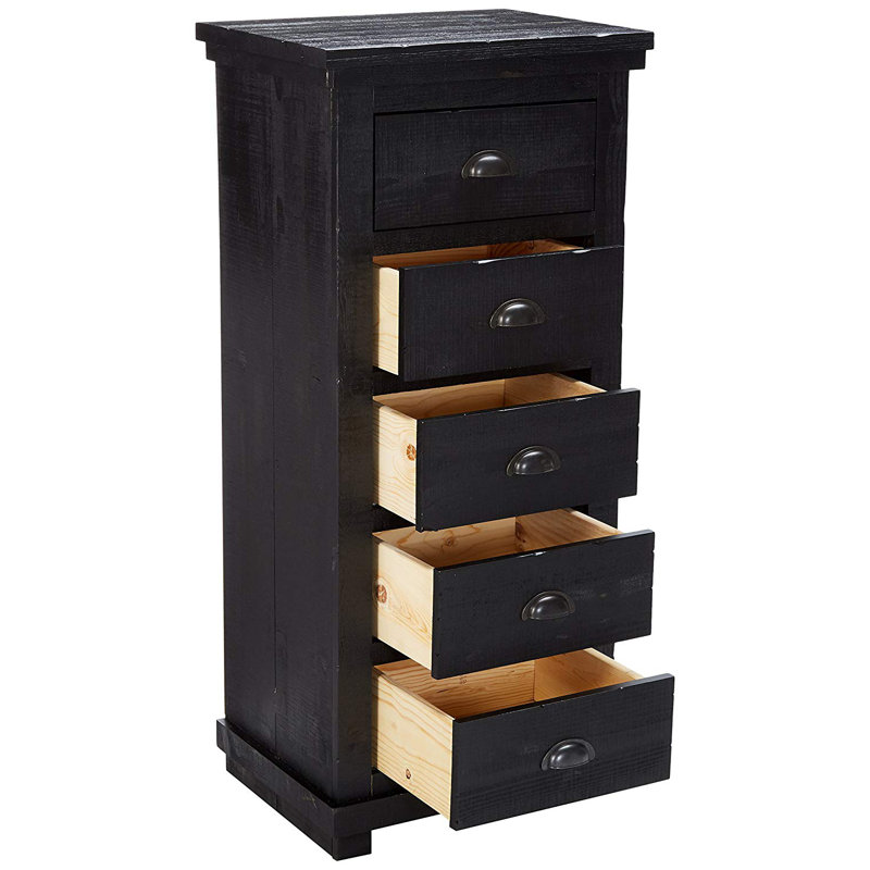  Commode pour la lingerie, Noir, noir, noir, noir