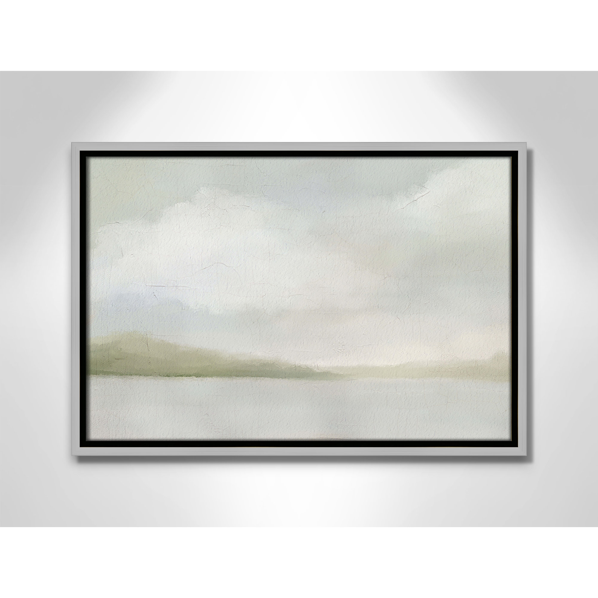 A Tranquil Morning, Silver, 13.5" H x 19.5" W