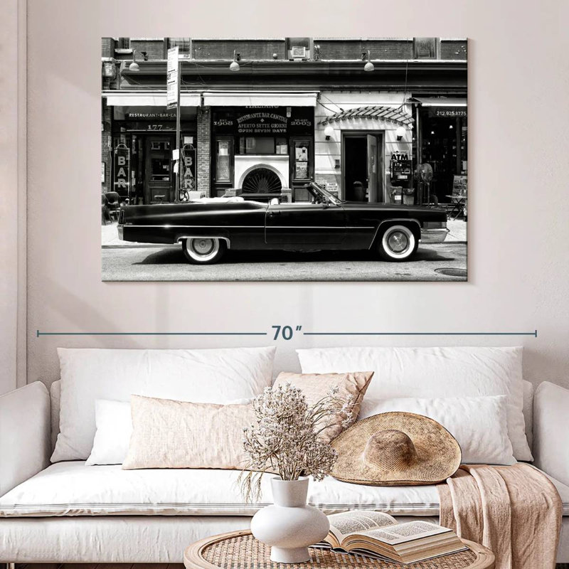 Mehar Black Cadillac, 34'' H X 51'' W