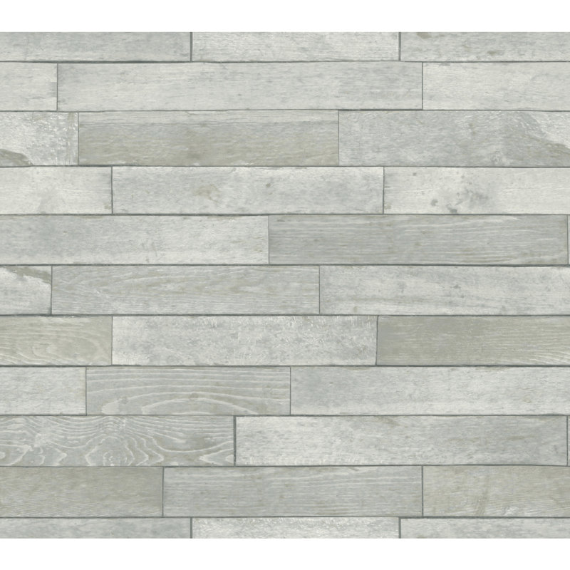 Papier peint auto-adhésif Warehouse Planks, gris