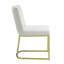 Chaise d'appoint rembourrée (ensemble de 2)