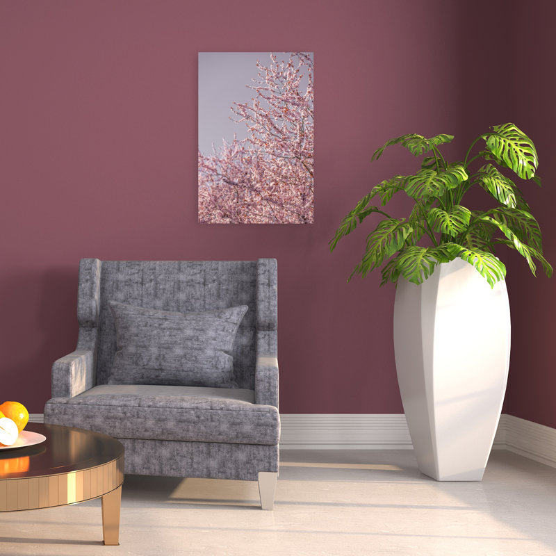 Fleurs de cerisier rose, 24" H x 16" W