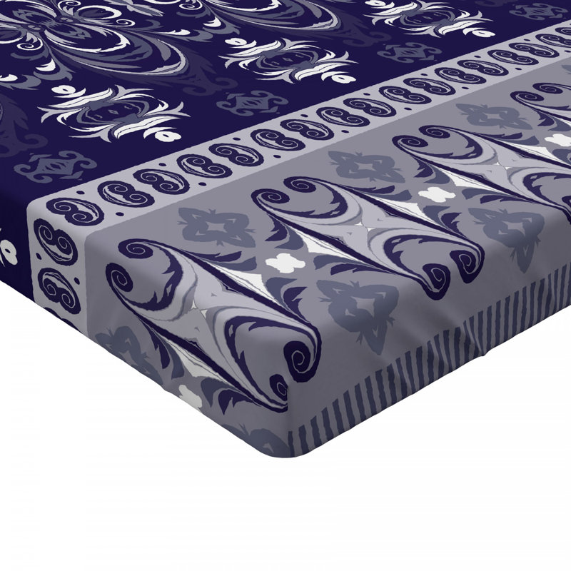 Microfiber Floral Fitted Sheet, Full Fitted Sheet