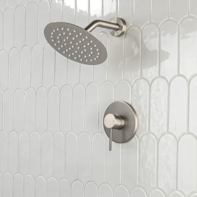 Circular Single Function Pressure Balanced Complete Shower Faucet Set