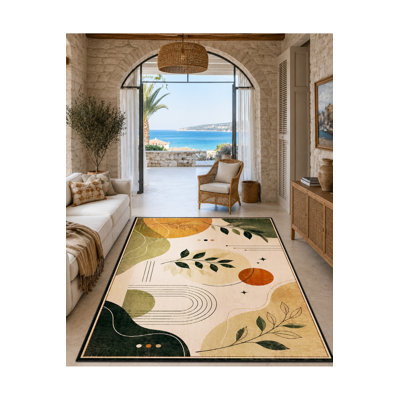 Tapis tissé à la crème Mosso