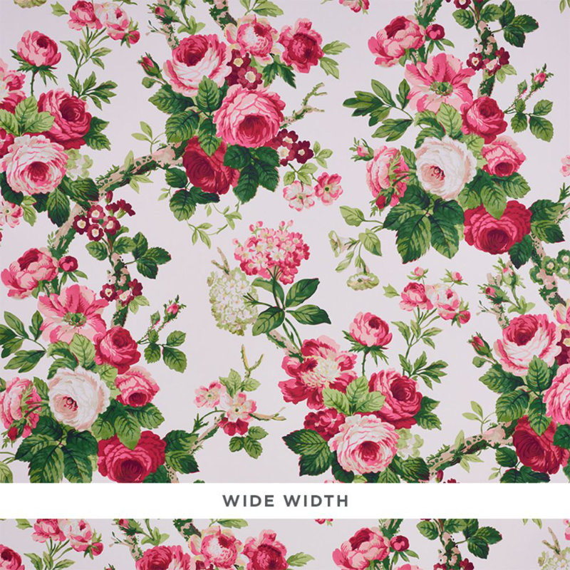 Nancy Floral Wallpaper, Rose
