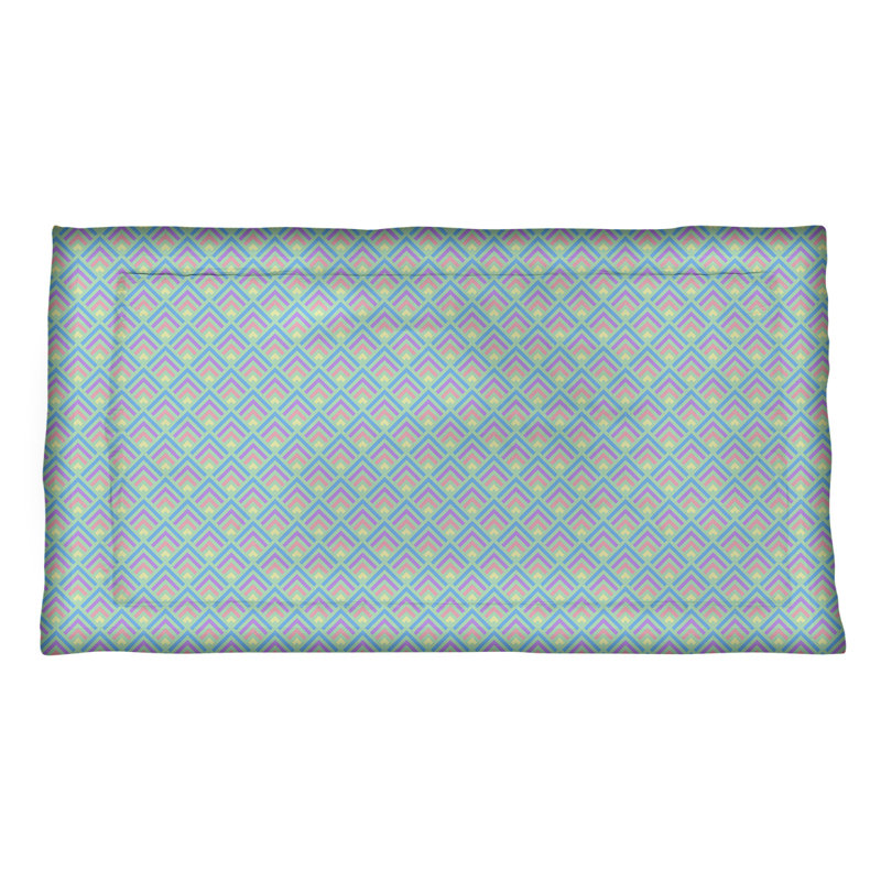 Taie décorative Katelyn Elizabeth, Polyester, Simple standard, Vert / pastel