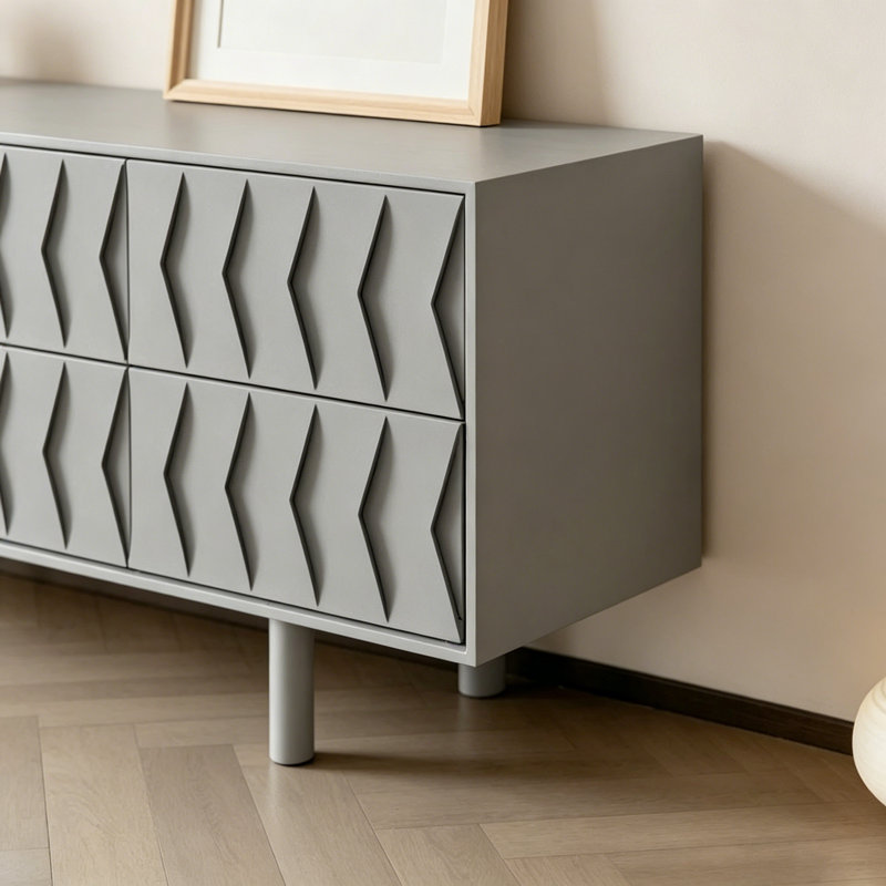 Meuble télé moderne et simple, Gris