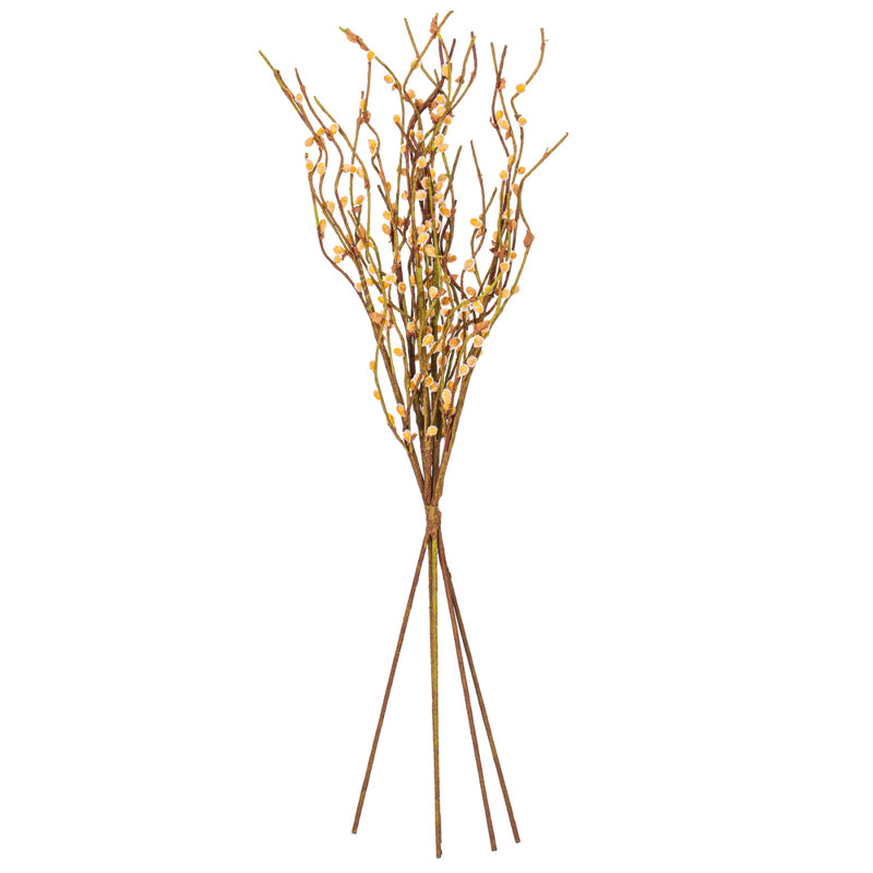 34" Artificial Black Goat Willow Bundle. Recommended for indoor use.