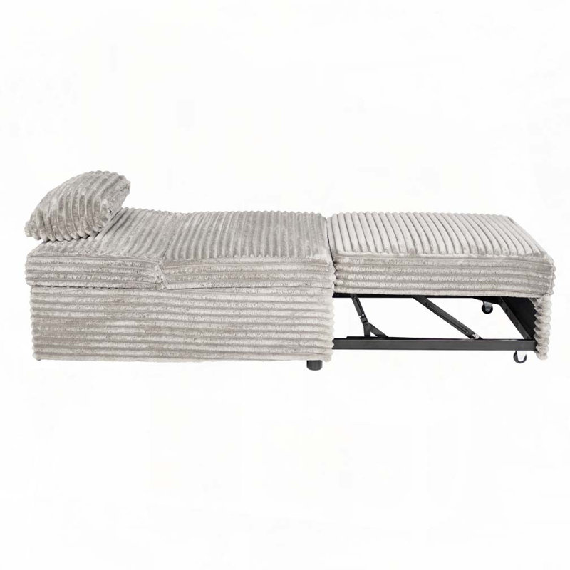 Fauteuil convertible Corduroy, Gris