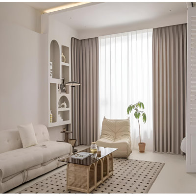 Jakevia Room Darkening Curtain Single Panel