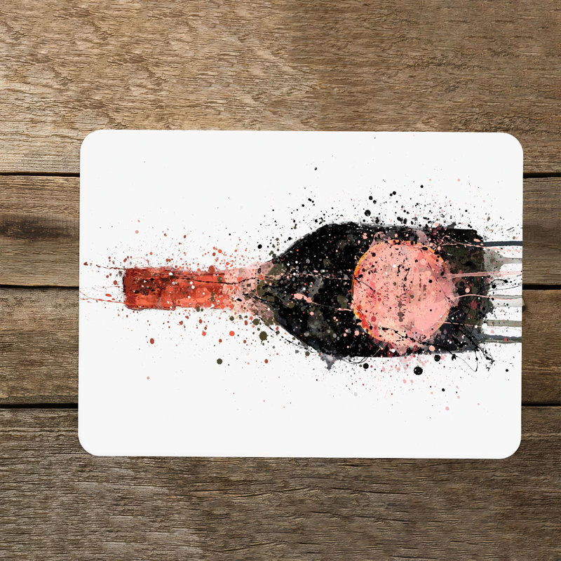 Peinture moderne à éclaboussures de champagne sur une planche de service en verre, idéale pour servir du fromage et d'autres amuse-gueules