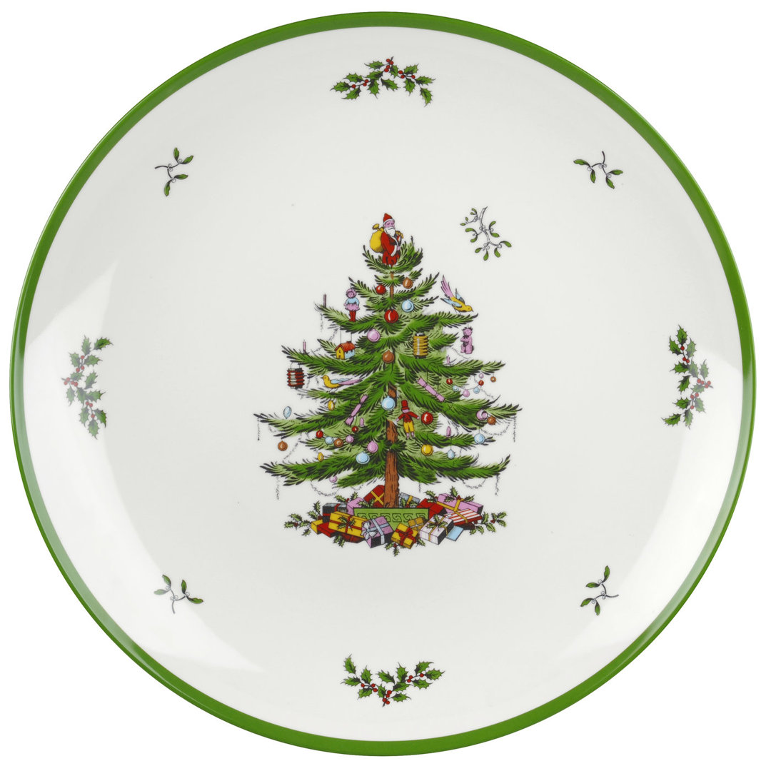 Spode Christmas Tree Melamine Rd Platter 14" Spode