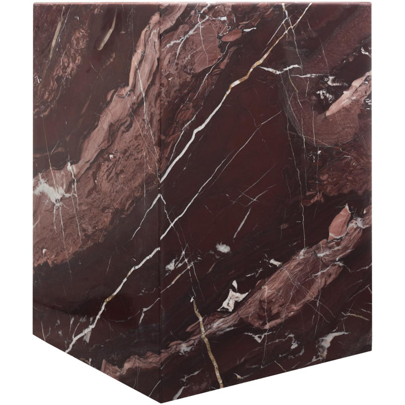 Table de bout moderne Enez, Rouge