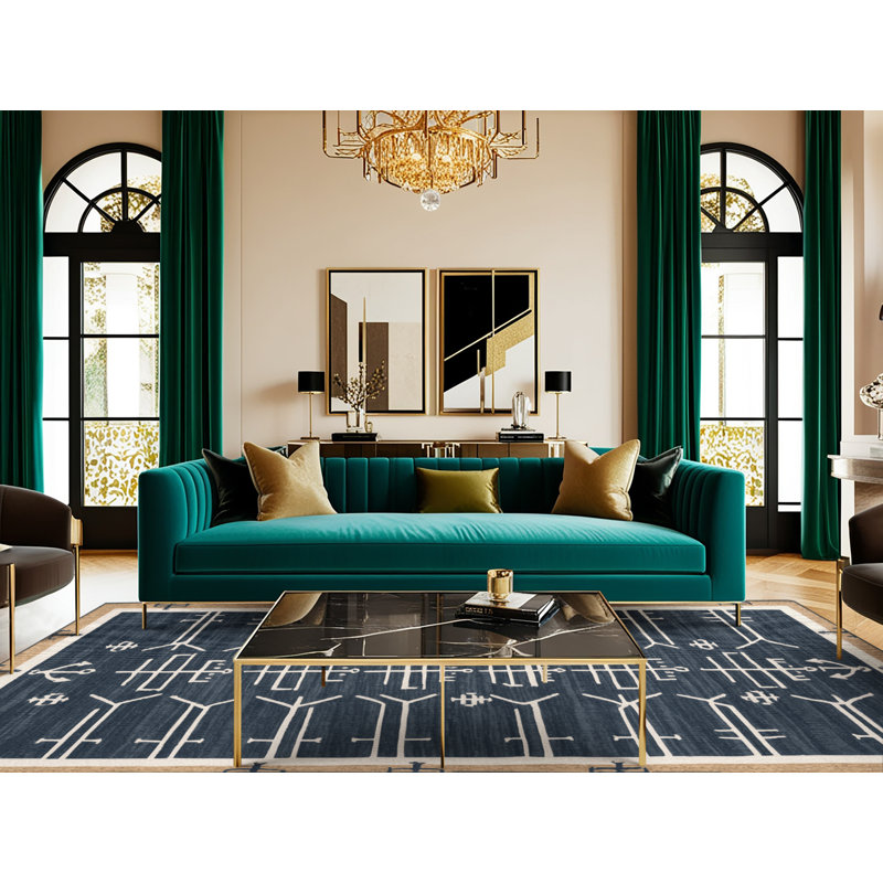  Tapis nautique lavable minimaliste, Tapis de couloir 2 pi x 4 pi