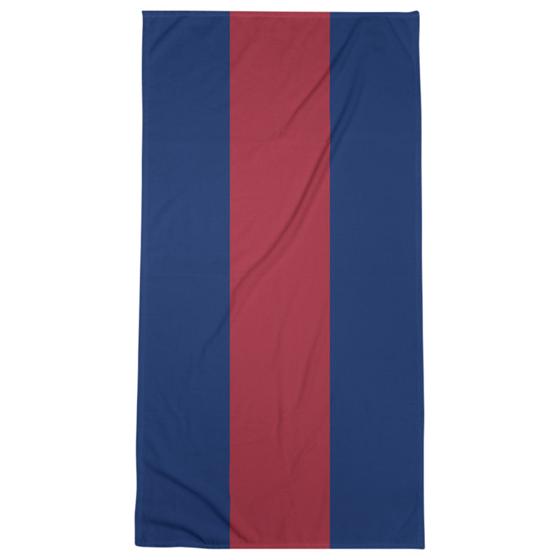 Montreal Lightweight Bath Towel, Blue/Red/Blue, Poly/Cotton