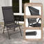 Chaise de patio pliante 2 pièces avec dossier réglable à 7 niveaux pour jardin Latitude Run®-698247963
