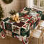 Nappe rétro patchwork de Noël rouge-166308159